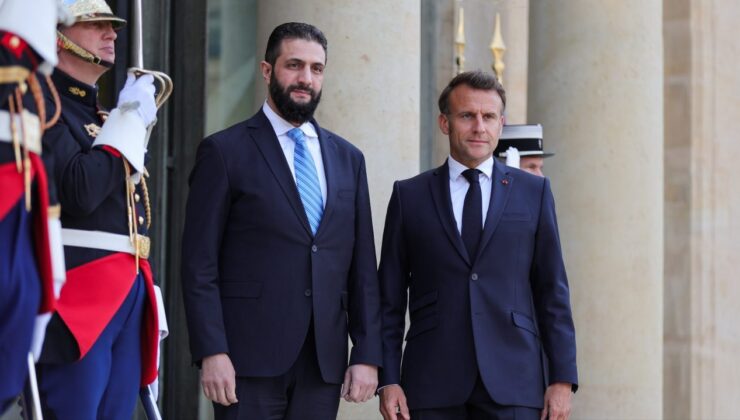 Suriye Cumhurbaşkanı Şara ve Fransa Cumhurbaşkanı Macron Arasında Kritik Görüşme
