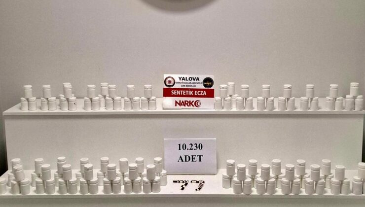 Yalova’da Uyuşturucu Operasyonu: 10 Bin 230 Adet Hap Ele Geçirildi