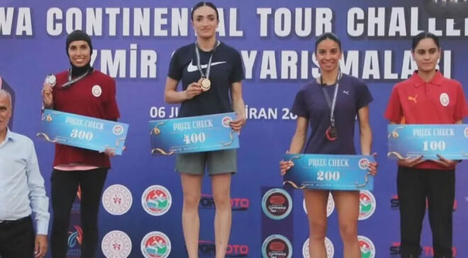 Karslı Milli Atlet Tuğba Toptaş İzmir’de Fırtına Gibi Esti: Çifte Şampiyonlukla Zirveye Yerleşti!
